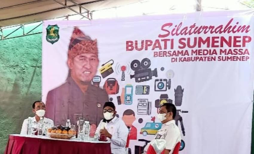 Silaturahmi dengan Insan Pers, Ini Pesan Bupati Sumenep