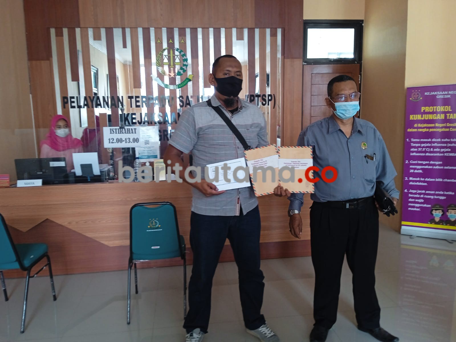 Dugaan Korupsi BPNT, Oknum Desa Sukoanyar Cerme Dilaporkan ke Kejari Gresik