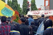Gelar Aksi Jilid 3, Aktivis PMII Sumenep Kembali Desak Bupati Copot Kadisdik Anyar
