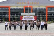 Gelar Apel Pagi, Kapolres Gresik Ingatkan Penegakan Disiplin Prokes