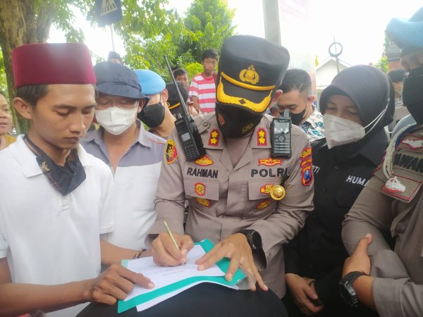 Demo Polres Sumenep, PPHAM Desak Kapolres Jamin Pendidikan Anak Almarhum Herman