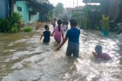 Sungai Brantas Meluap di Gresik, Desa Krikilan Banjir