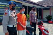 Pelaku Curanmor di Driyorejo Tertangkap Basah Saat Dorong Motor Curian
