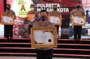 Polres Gresik Dapatkan Penghargaan Pelayanan Prima 2021 dari Kemen PAN-RB