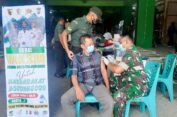 Tingkatkan Herd Immunity, Tim Vaksinasi Mobile Kodim Bojonegoro Gencarkan Vaksinasi Booster