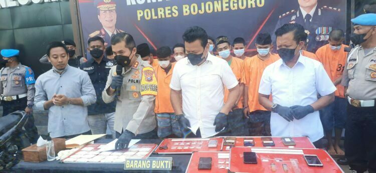 Sebulan, Satresnarkoba Polres Bojonegoro Ringkus 16 Tersangka Penyalahgunaan Narkoba