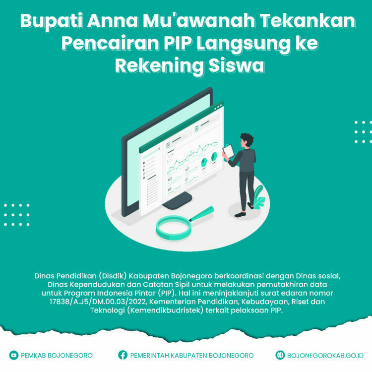 Soal Pencairan PIP, Disdik Bojonegoro: Bupati Anna Mu’awanah Tekankan untuk Langsung ke Rekening Siswa