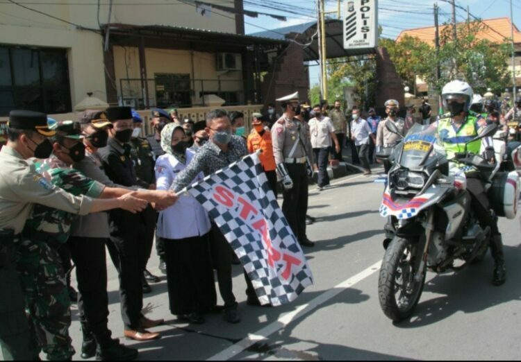 Jelang Lebaran, Polres Bojonegoro Gelar Apel Pasukan Ops. Ketupat Semeru 2022