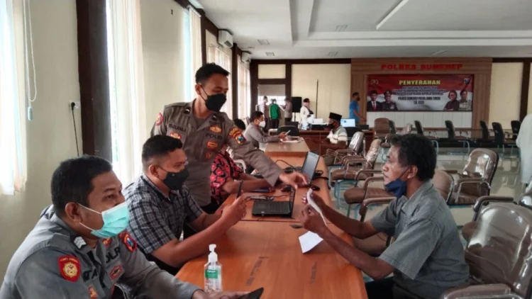 Polres Sumenep Salurkan BTPKLW kepada Ribuan Penerima