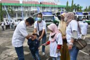 Petrokimia Gresik Ditugasi Berangkatkan 5 Bus Mudik Gratis