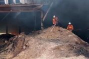 Pabrik Kayu dan Serbuk Kayu Ludes Terbakar di Gresik