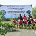 Prihatin Alih Fungsi Hutan Mangrove, Srikandi Petrokimia Gresik Aksi Tanam Mangrove