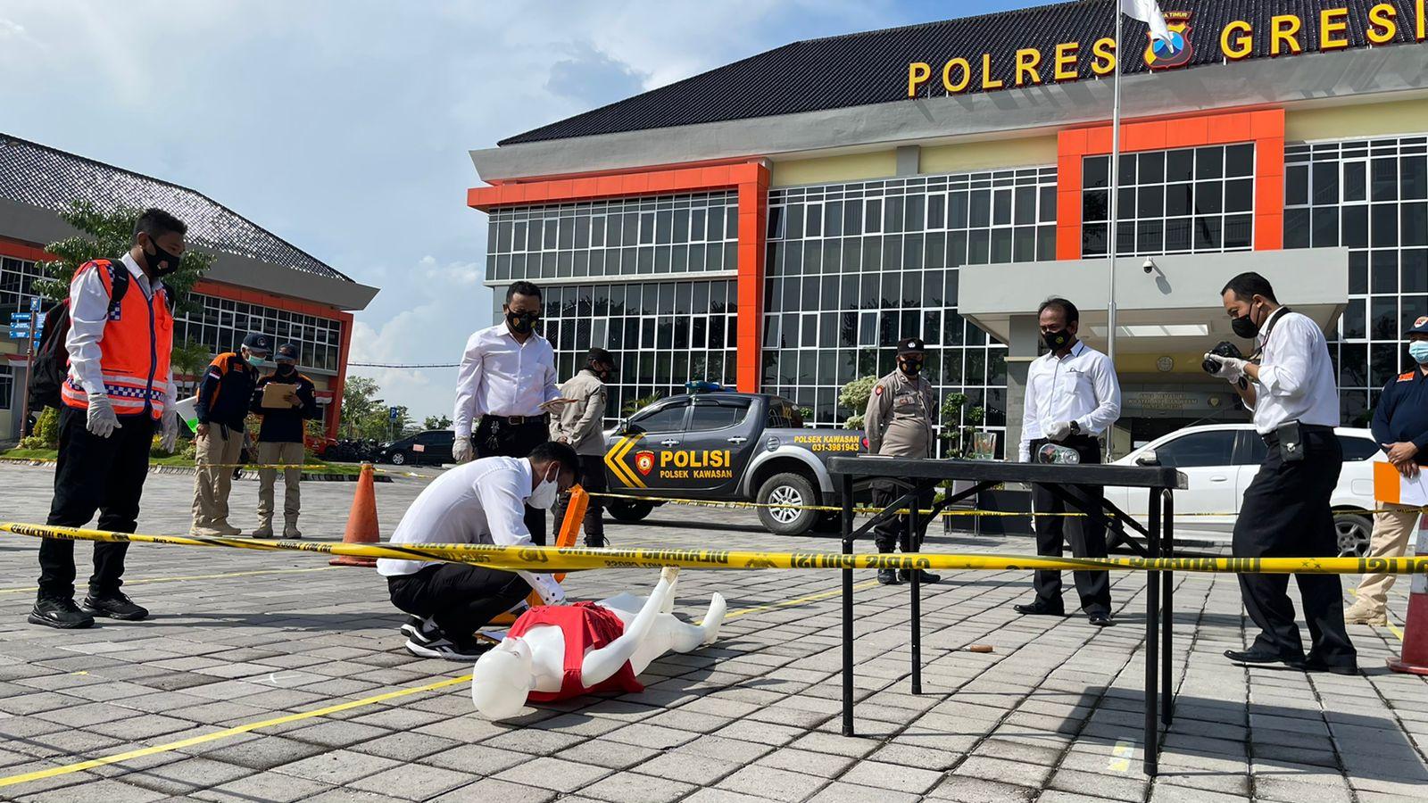 Tingkatkan Kemampuan Anggota, Polres Gresik Gelar Lomba Olah TKP