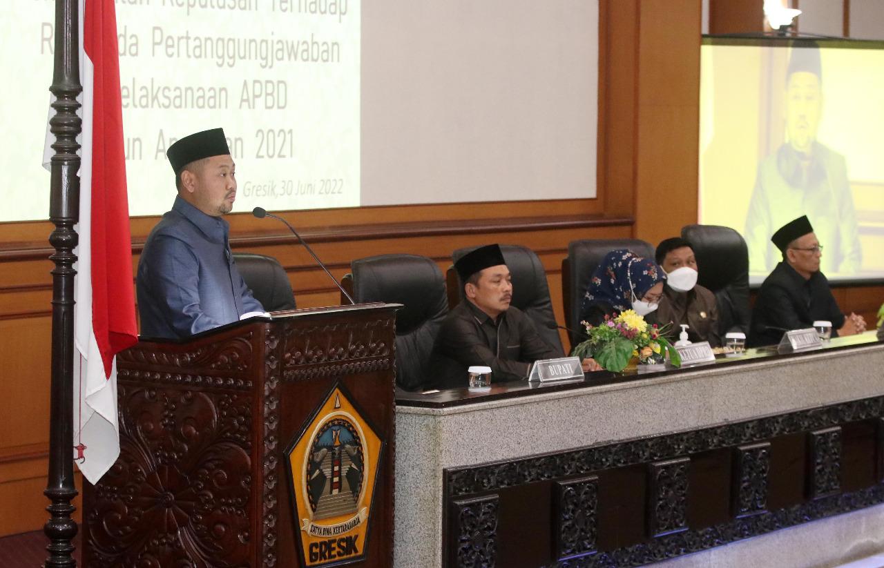 DPRD Gresik Beri 6 Catatan LPJ Pelaksanaan APBD 2021