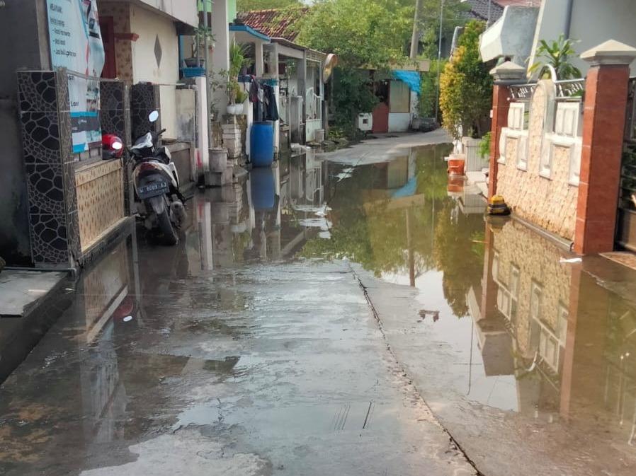 Banjir Rob di Gresik Cenderung Surut