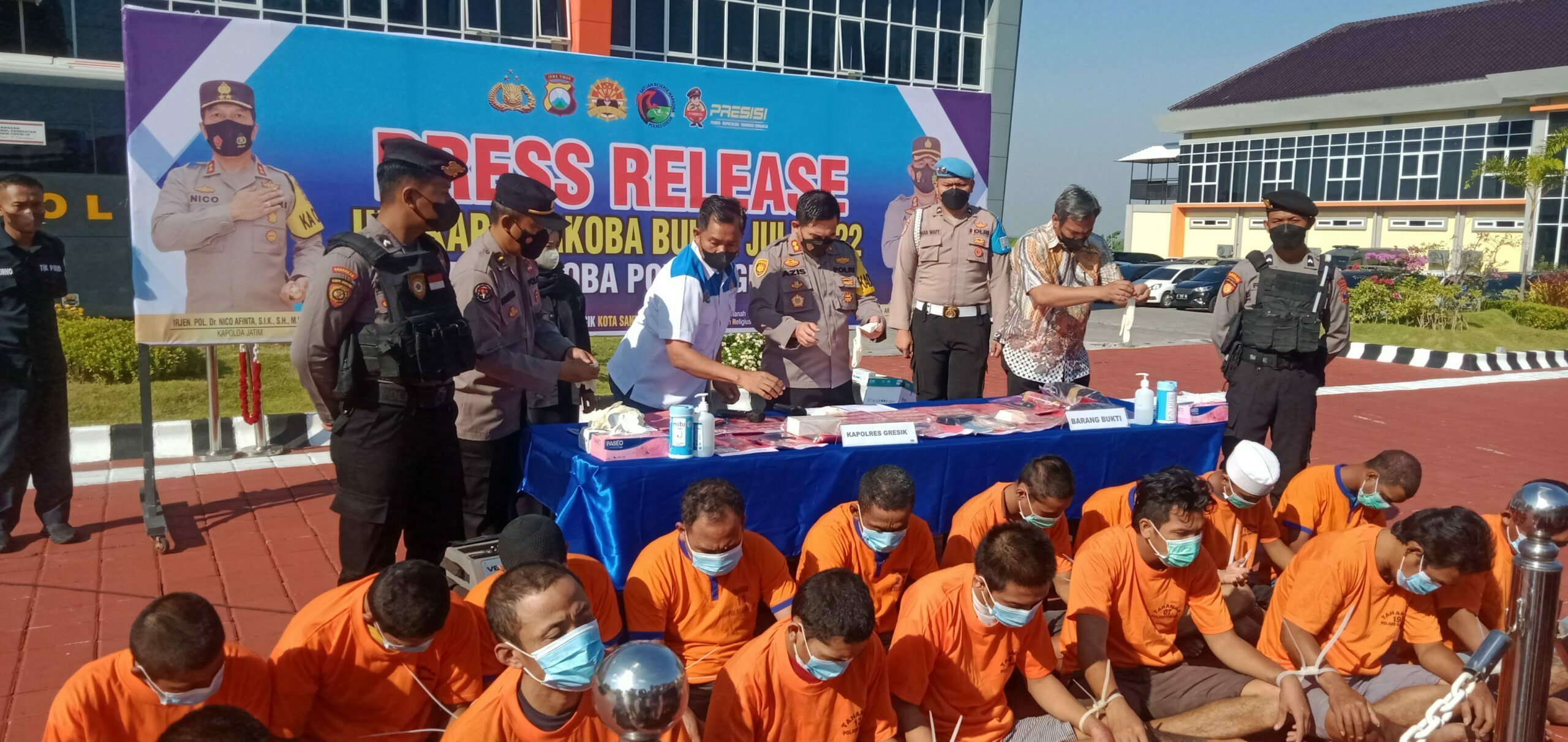 Satresnarkoba Polres Gresik Panen Tangkapan