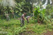 Koramil Sangkapura Sinergi Manfaatkan Lahan Tidur
