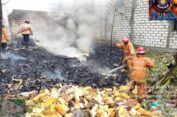 Rumah Usaha Pemotongan Spon di Gresik Ludes Terbakar