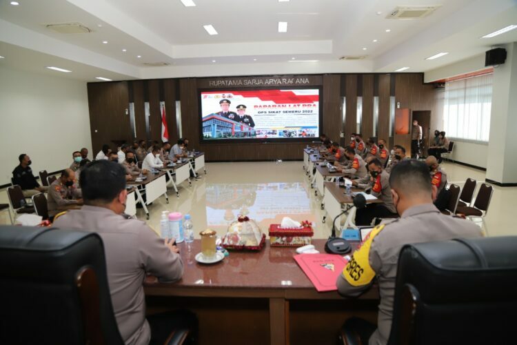 Polres Gresik Gelar Latpra Operasi Sikat Semeru 2022, Curat dan Curanmor Jadi Atensi