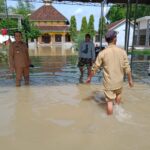 Kali Lamong Meluap, 3 Desa di Kecamatan Balongpanggang Gresik Mulai Terendam Banjir