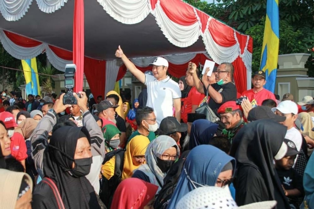 Songsong Muktamar, Warga Muhammadiyah Lamongan Gelar Jalan Sehat hingga Pemeriksaan Kesehatan Gratis