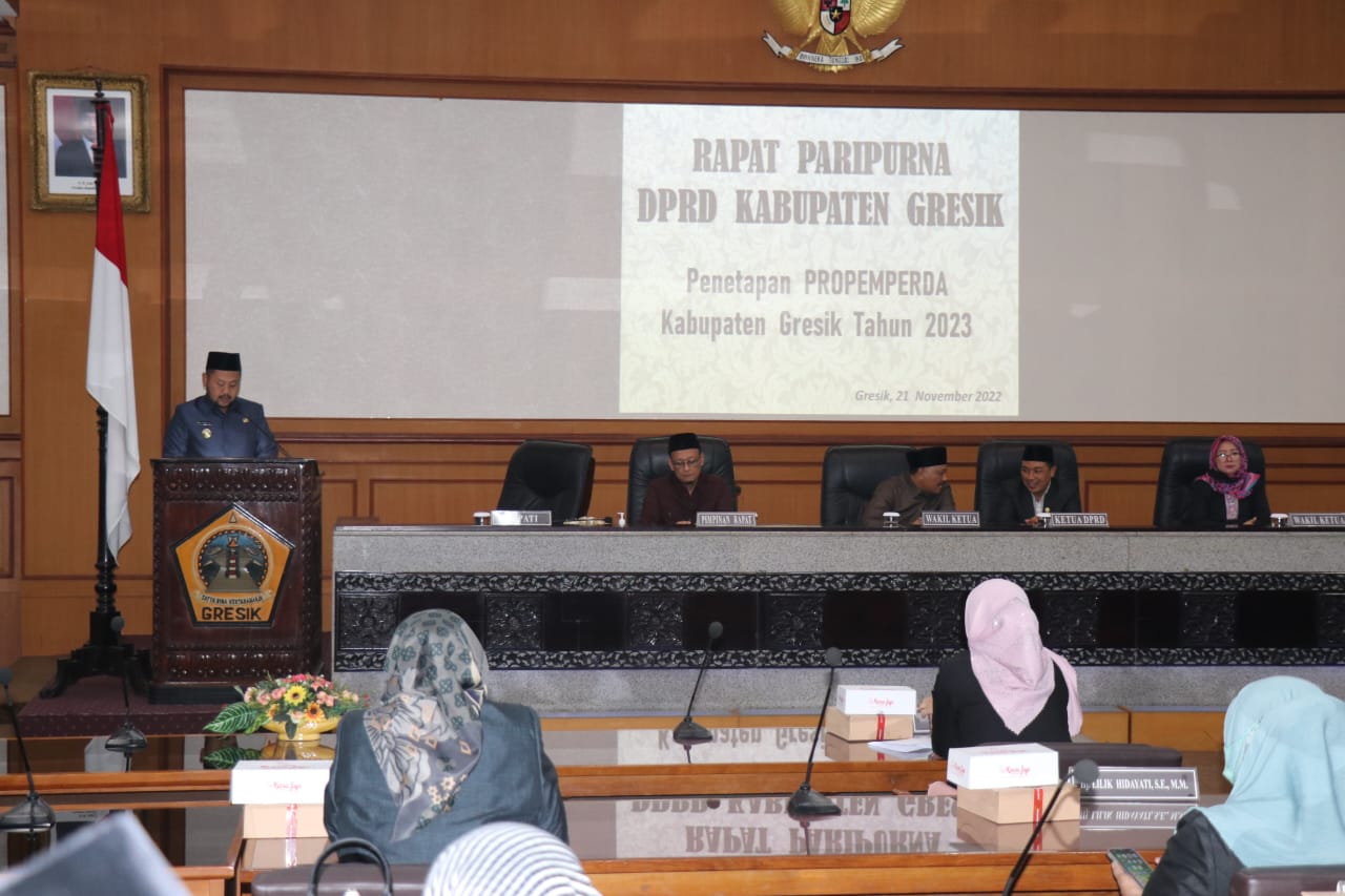 DPRD – Pemkab Gresik Sepakati 15 Judul Usulan Ranperda di Propemperda 2023