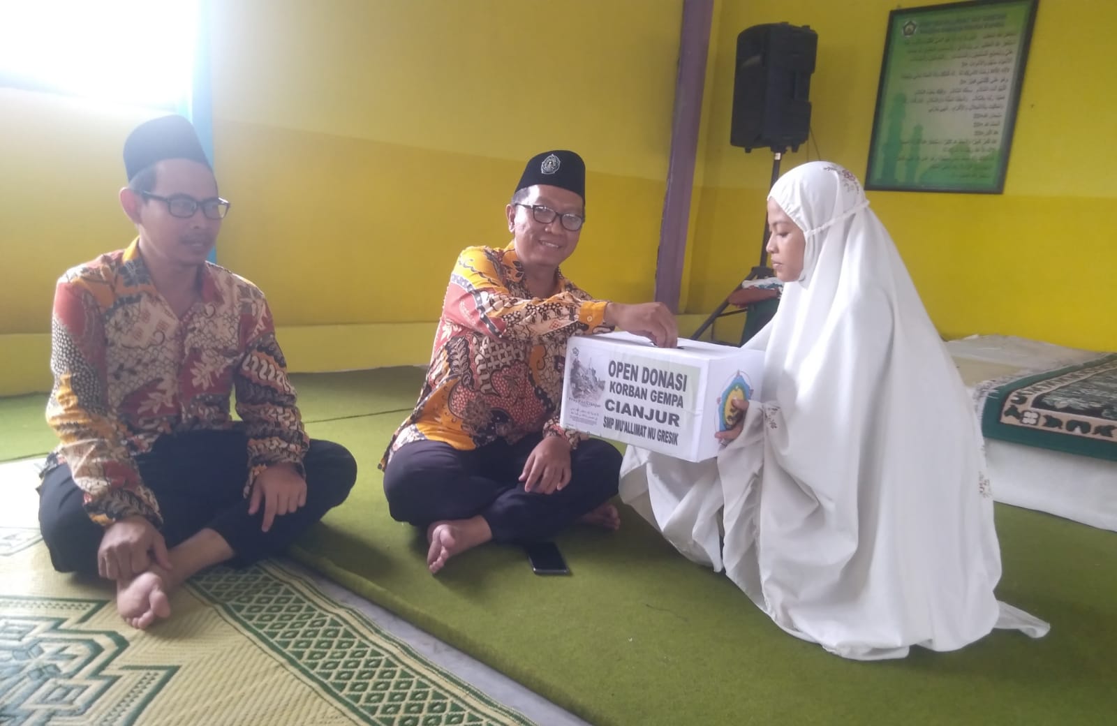 Empati Korban Gempa Cianjur, Pelajar NU di Gresik Sisihkan Uang Jajan untuk Didonasikan