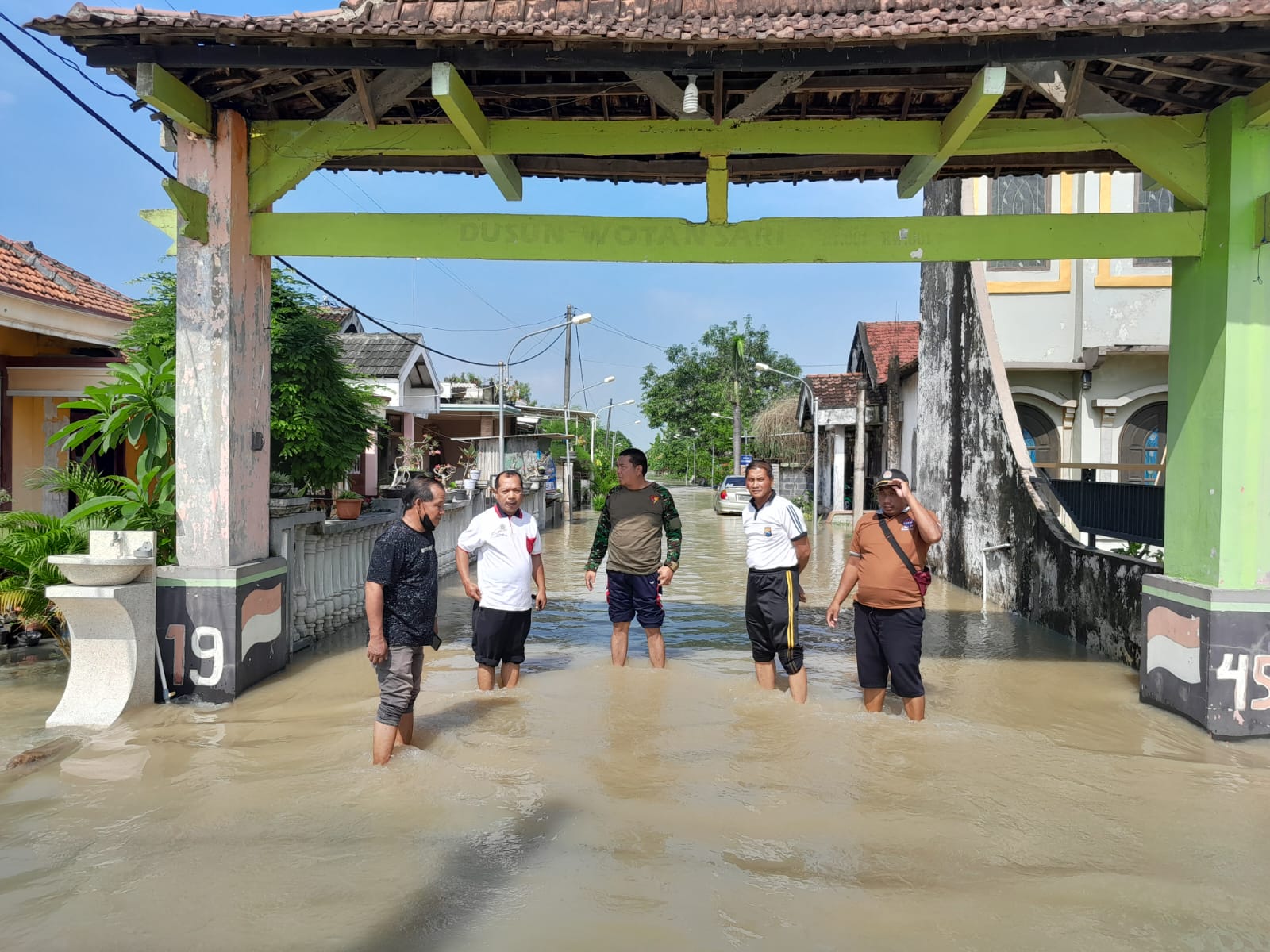 Delapan Desa di Balongpanggang Gresik Terendam Banjir Luapan Kali Lamong