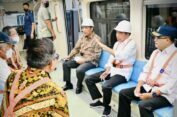 Presiden Jokowi Jajal LRT Jabodebek