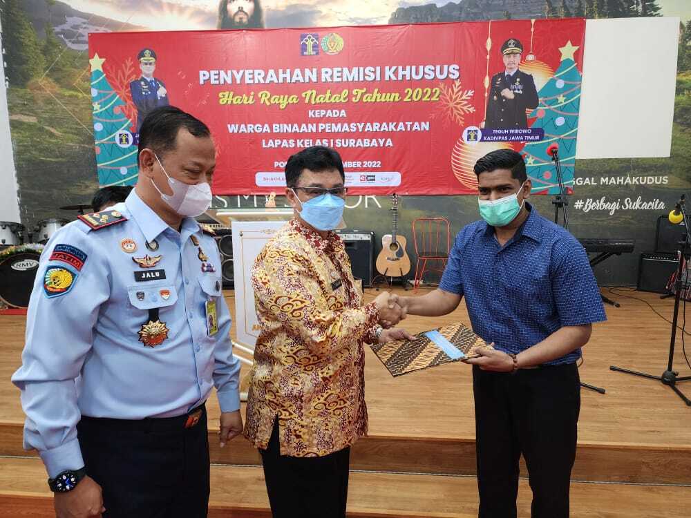 Hari Raya Natal, 361 Narapidana di Jatim Dapat Remisi Khusus
