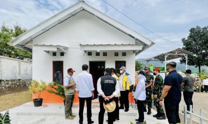 Presiden Tinjau Rumah Contoh Tahan Gempa di Cianjur