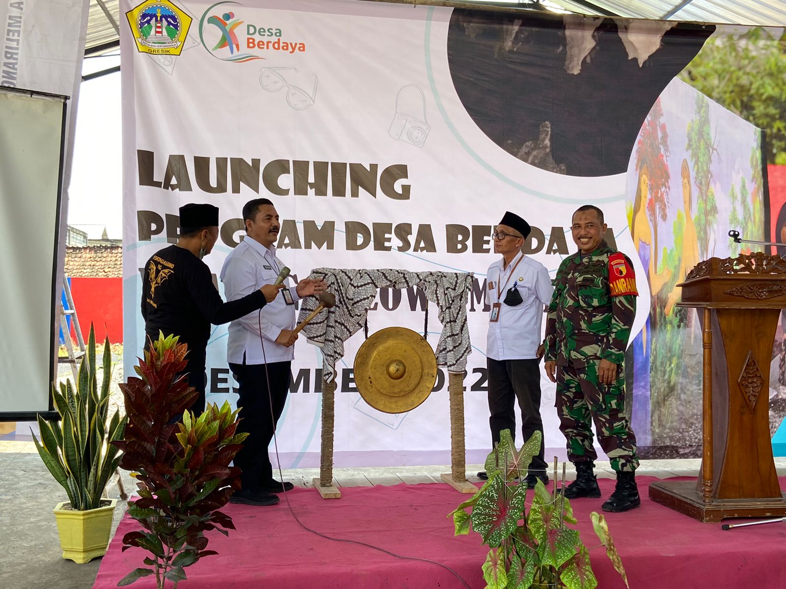 Launching Desa Berdaya, Kadis PMD Gresik Harap Ciptakan Kawasan Ekonomi