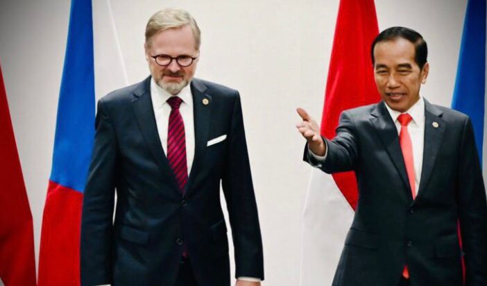 Pertemuan Bilateral dengan PM Ceko, Presiden Jokowi Dorong Kerja Sama Ekonomi, Pertahanan, dan Indo-Pasifik