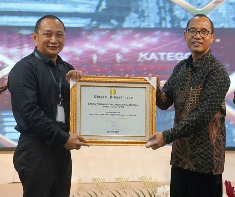 Terima Penghargaan dari SPS Unair, BPBD Jatim Sampaikan Ini