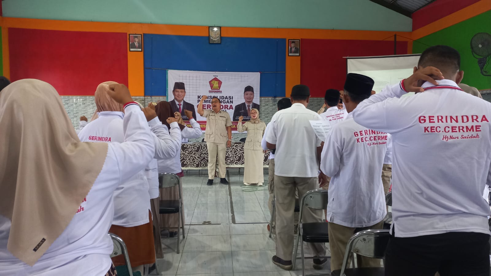 Panasi Mesin Politik, Partai Gerindra Gresik Intens Turba