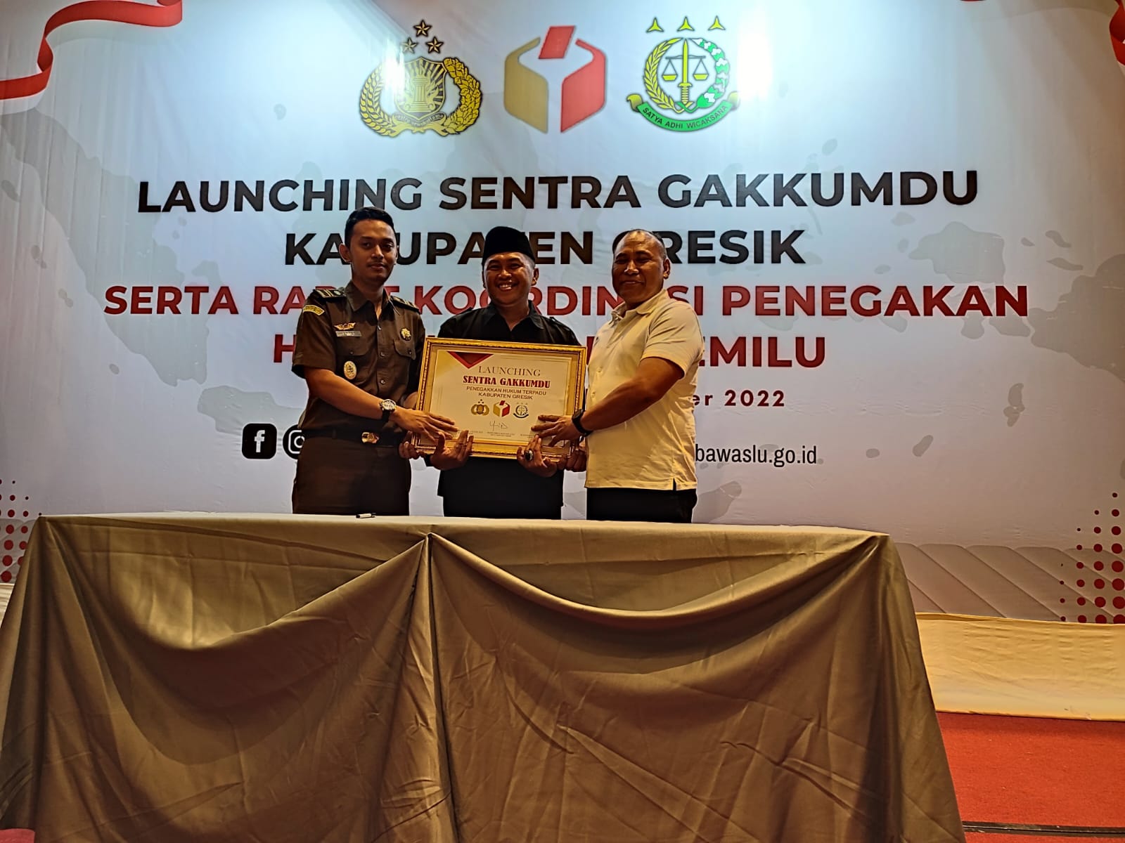 Bawaslu Gresik Launching Sentra Gakkumdu Pemilu 2024