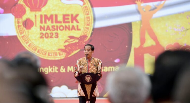 Hadiri Puncak Perayaan Imlek Nasional 2023, Presiden Jokowi Apresiasi Budaya Gotong Royong Masyarakat Indonesia Hadapi Pandemi