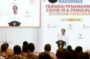 Buka Rakornas Transisi PC-PEN, Presiden Jokowi Apresiasi Kerja Keras Jajaran Tangani Pandemi