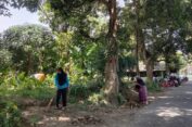 Emak-emak di Gresik, Bersih-bersih dan Manfaatkan Bantaran Sungai Meraup Cuan