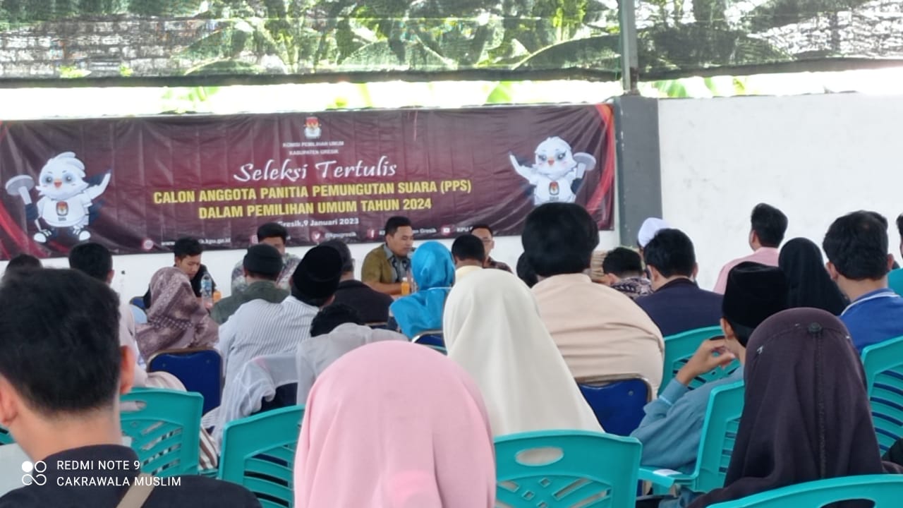 KPU Gresik Gelar Tes Tertulis Calon PPS Serentak,  332 Peserta Tak Hadir