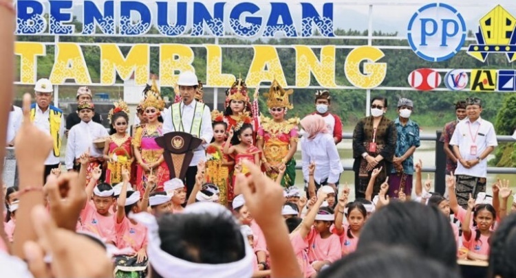 Resmikan Bendungan Danu Kerthi di Kabupaten Buleleng, Ini Kata Presiden Jokowi