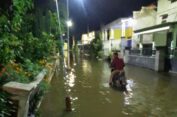 Banjir Luapan Kali Lamong di Cerme  Gresik Meluas