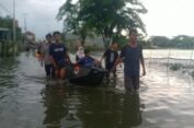 430 Rumah di Dua Desa di Kecamatan Cerme masih Terendam Banjir Luapan Kali Lamong