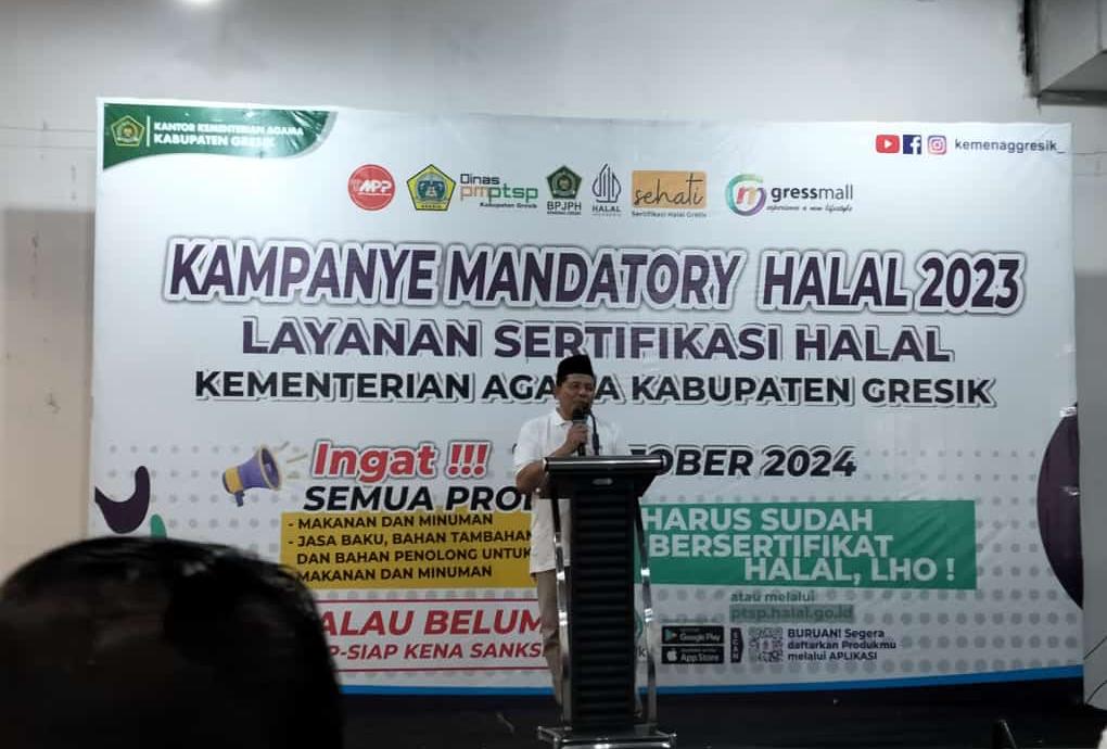 Kemenag Kolaborasi dengan DPMPTSP Gresik  Percepat Wujudkan Satu Juta Sertifikasi Halal