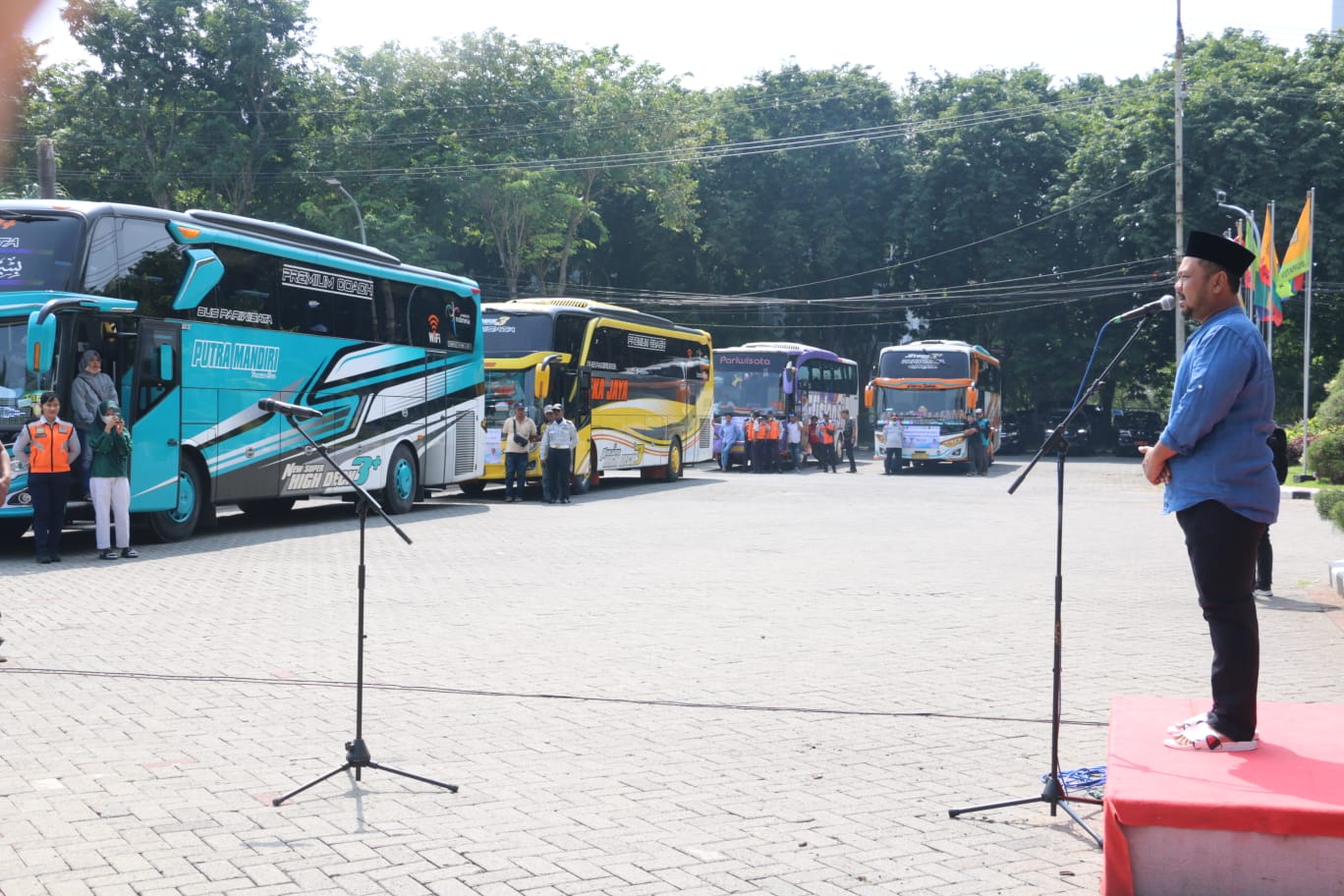 Gus Yani Lepas 786 Peserta Mudik Gratis Asal Gresik