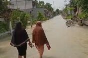 Banjir Luapan Kali Lamong di Gresik Bergeser Genangi Beberapa Desa di Kecamatan Benjeng