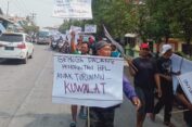 Warga Demo Pelindo III Cabang Gresik, Tolak Tanah Oloran Jadi HPL