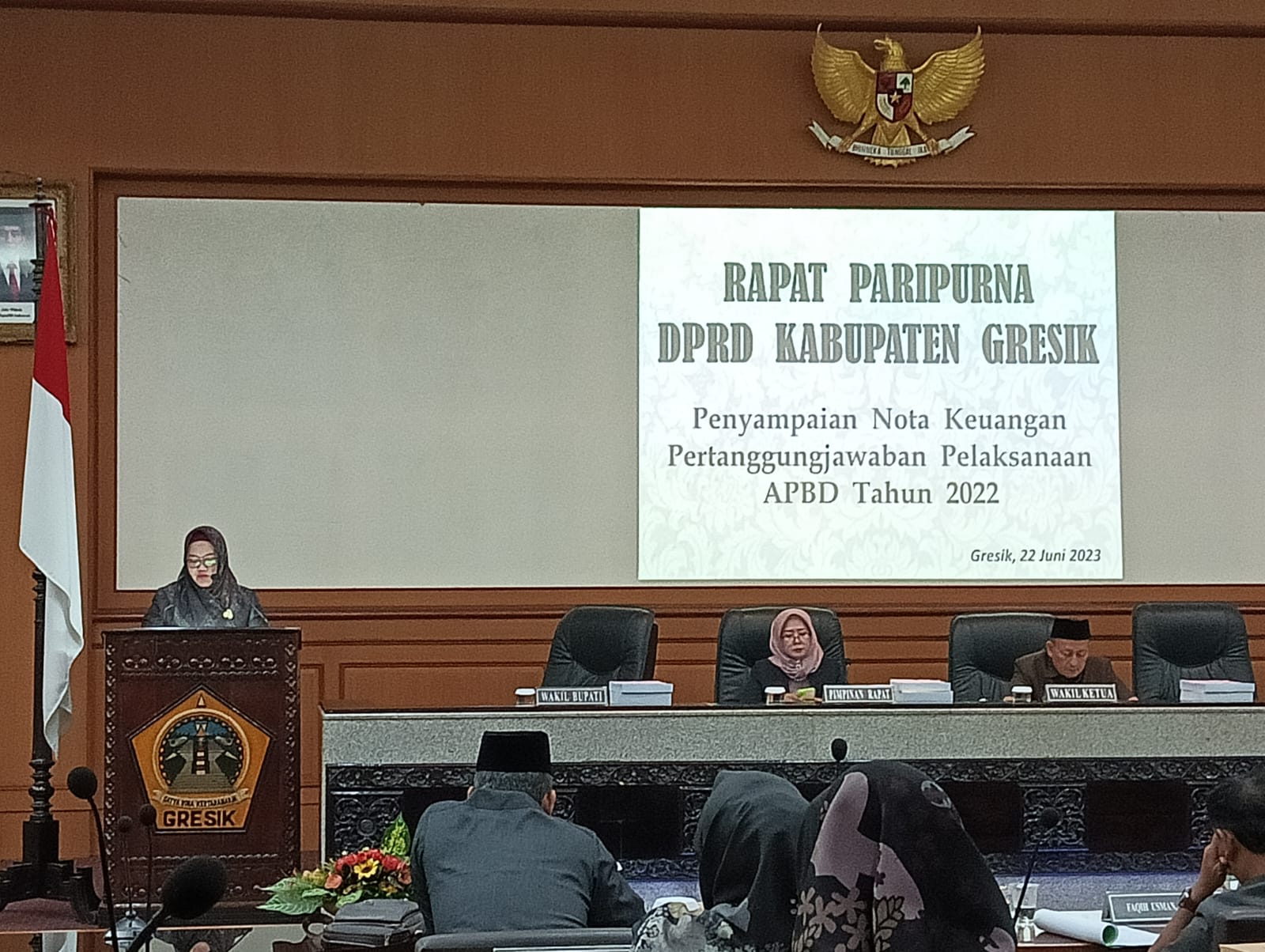 Realisasi APBD Gresik Tahun 2022  Jeblok, Defisit Rp 187 M  hanya Ditutup Silpa Rp 59 M