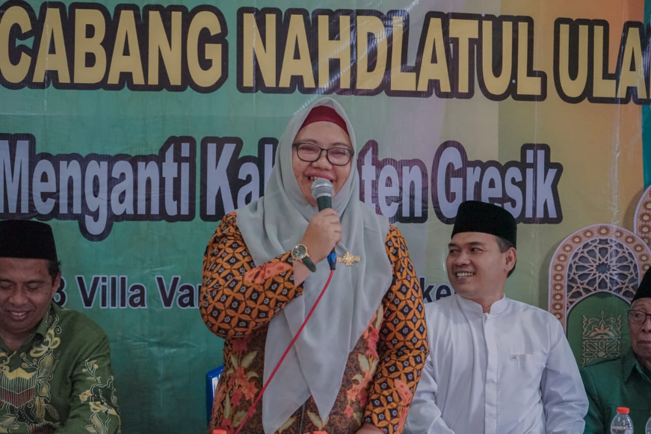 Hadiri Pelantikan Pengurus MWC NU Menganti di Luar Kota, Wabup Gresik Minta Kader NU Jaga Persatuan dan Kesatuan di Tahun Politik