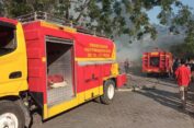 Diduga Bakar Sampah Sembrono, Gudang Kayu Palet Ludes Terbakar di Gresik